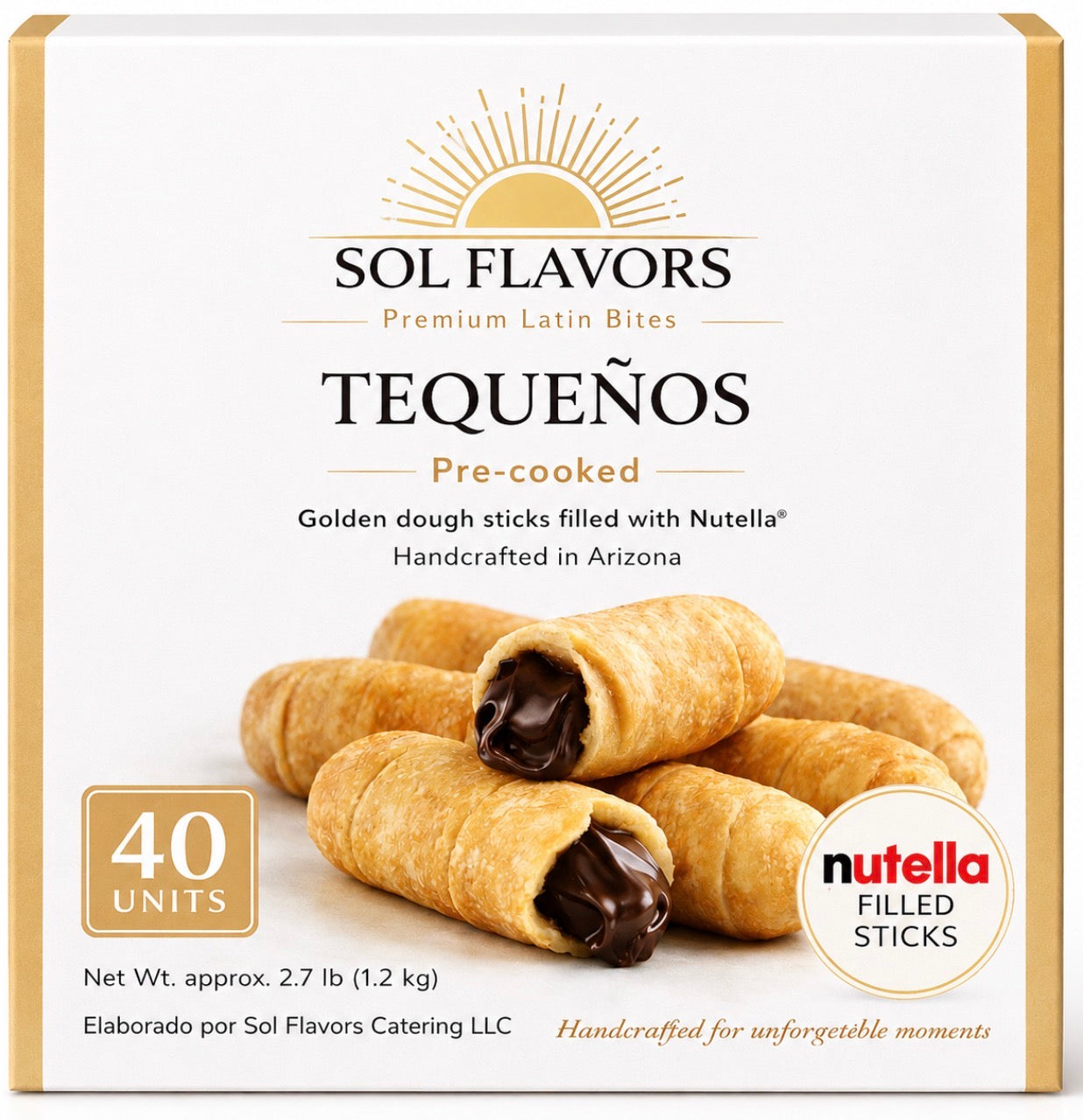 Nutella Tequeños – Pre-Cooked | 40 Count